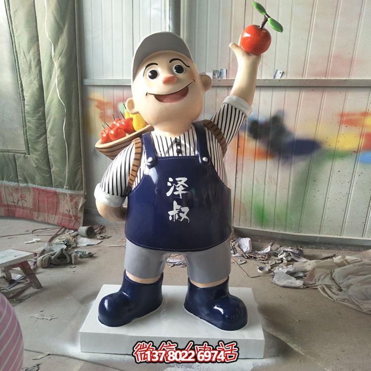 玻璃鋼彩繪擺件，點綴飯店酒店戶外廣場公園雕塑