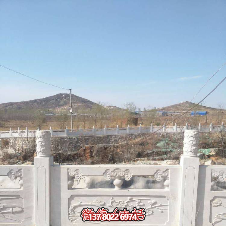 漢白玉防護欄桿，裝飾美化河道景區(qū)
