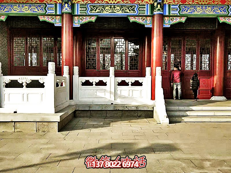 唯美古典，精致古建筑——漢白玉雕刻欄桿扶手