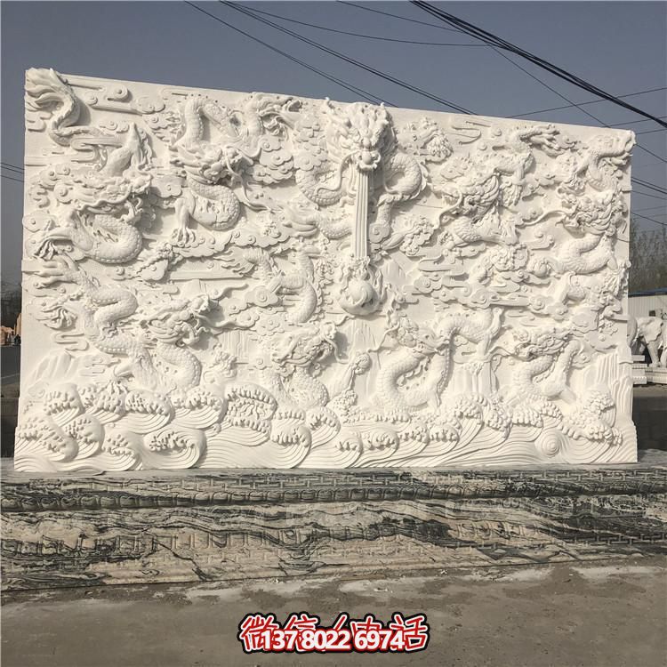 精湛雕刻的室內大理石雕塑，為您的庭院增添浮雕照壁