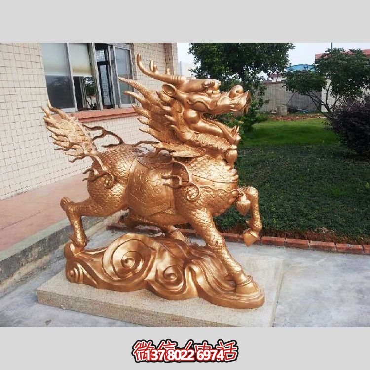 非凡精致的不銹鋼麒麟雕塑，裝點(diǎn)你的別墅庭院