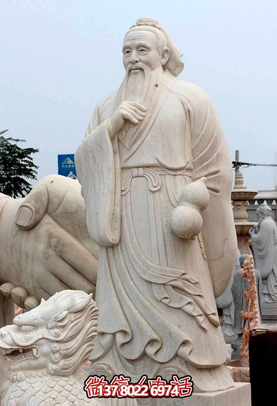 中國古代著名歷史人物漢白玉孫思邈雕塑 中國古代著名歷史人物漢白玉孫思邈雕塑